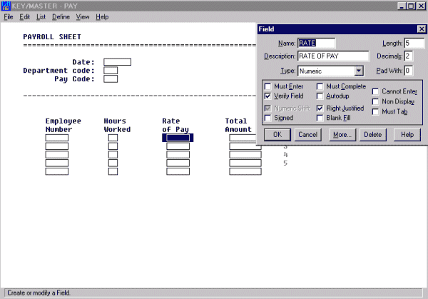 PC data entry